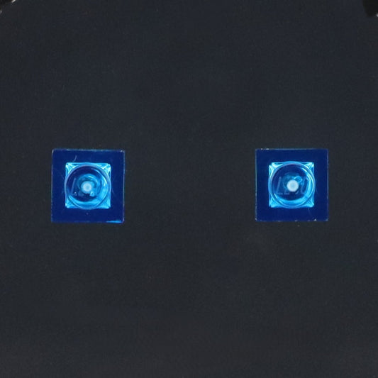 TRANSPARENT 1X1 PLATE STUD EARRINGS