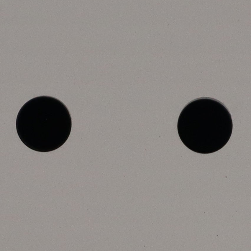 1X1 TILE ROUND STUD EARRINGS