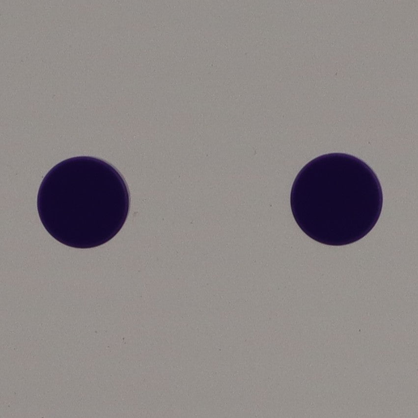 1X1 TILE ROUND STUD EARRINGS