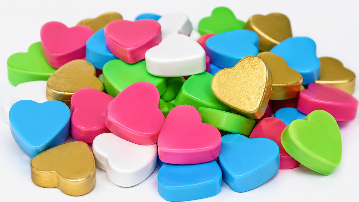 HEART SHAPED STUDS