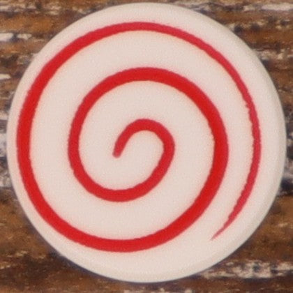 1X1 TILE ROUND PRINTED STUD EARRINGS
