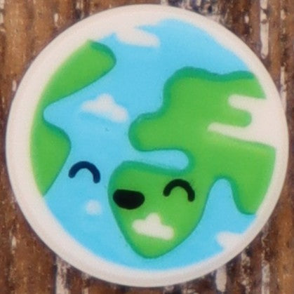 1X1 TILE ROUND PRINTED STUD EARRINGS