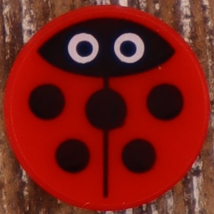 1X1 TILE ROUND PRINTED STUD EARRINGS