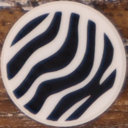 1X1 TILE ROUND PRINTED STUD EARRINGS