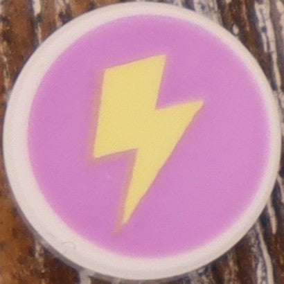 1X1 TILE ROUND PRINTED STUD EARRINGS