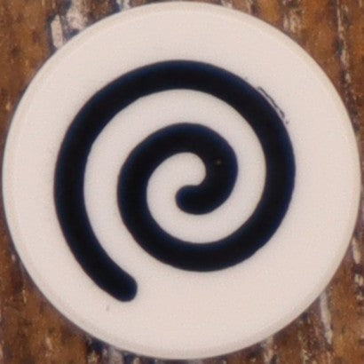 1X1 TILE ROUND PRINTED STUD EARRINGS