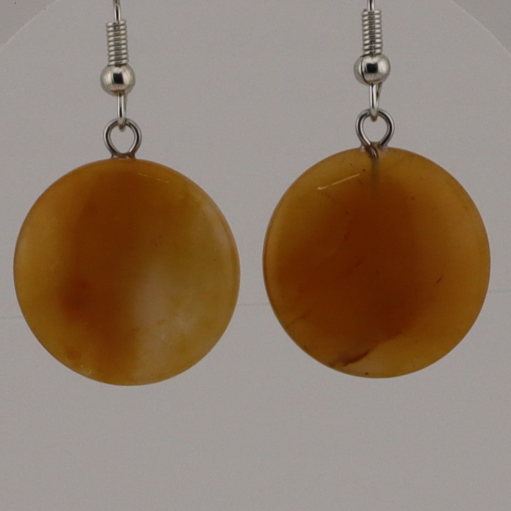 GEMS/GLASS & ROCK EARRINGS AND PLASTIC IMITATION