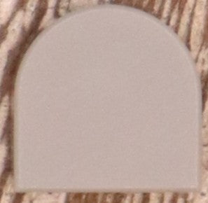 1X1 TILE HALF CIRCLE STUD EARRINGS
