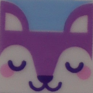 1X1 TILE PRINTED STUD EARRINGS