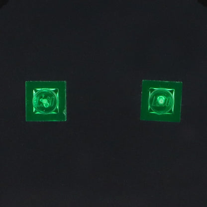 TRANSPARENT 1X1 PLATE STUD EARRINGS