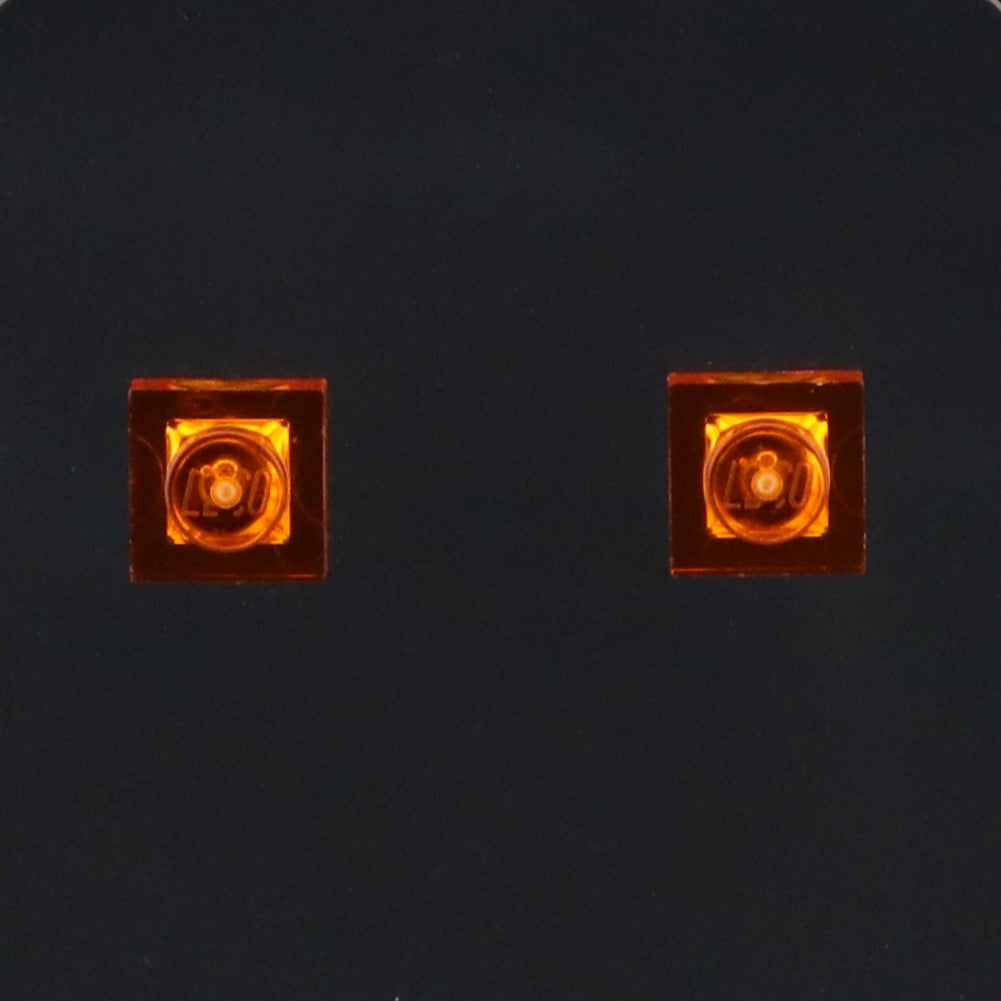 TRANSPARENT 1X1 PLATE STUD EARRINGS