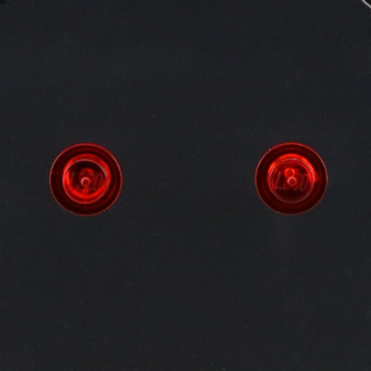 TRANSPARENT 1X1 ROUND PLATE STUD EARRINGS