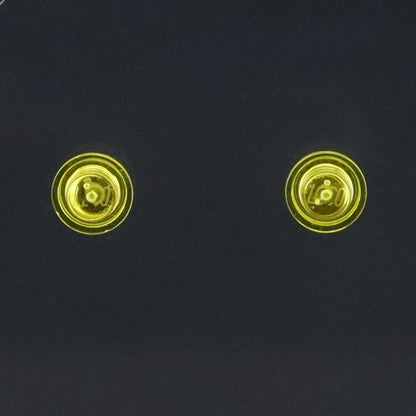 TRANSPARENT 1X1 ROUND PLATE STUD EARRINGS