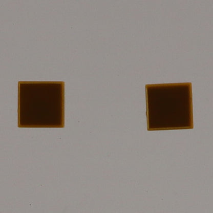 1X1 TILE PRINTED STUD EARRINGS