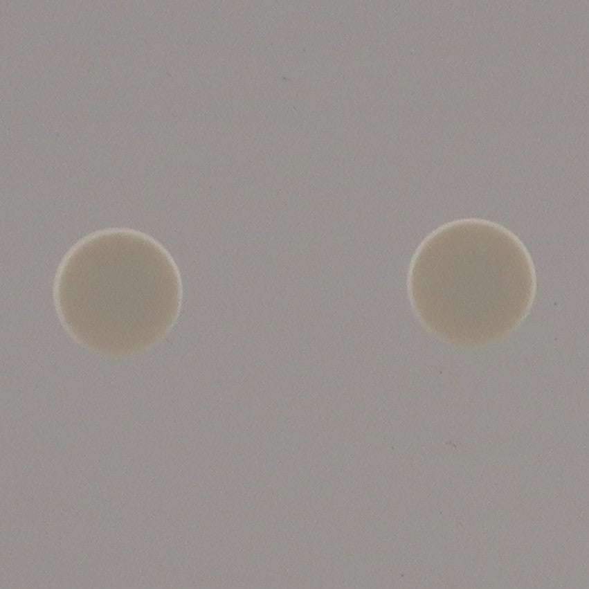 1X1 TILE ROUND STUD EARRINGS