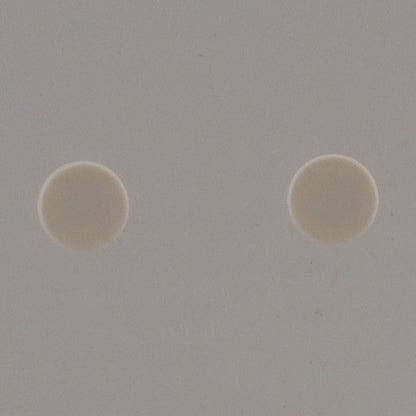 1X1 TILE ROUND STUD EARRINGS