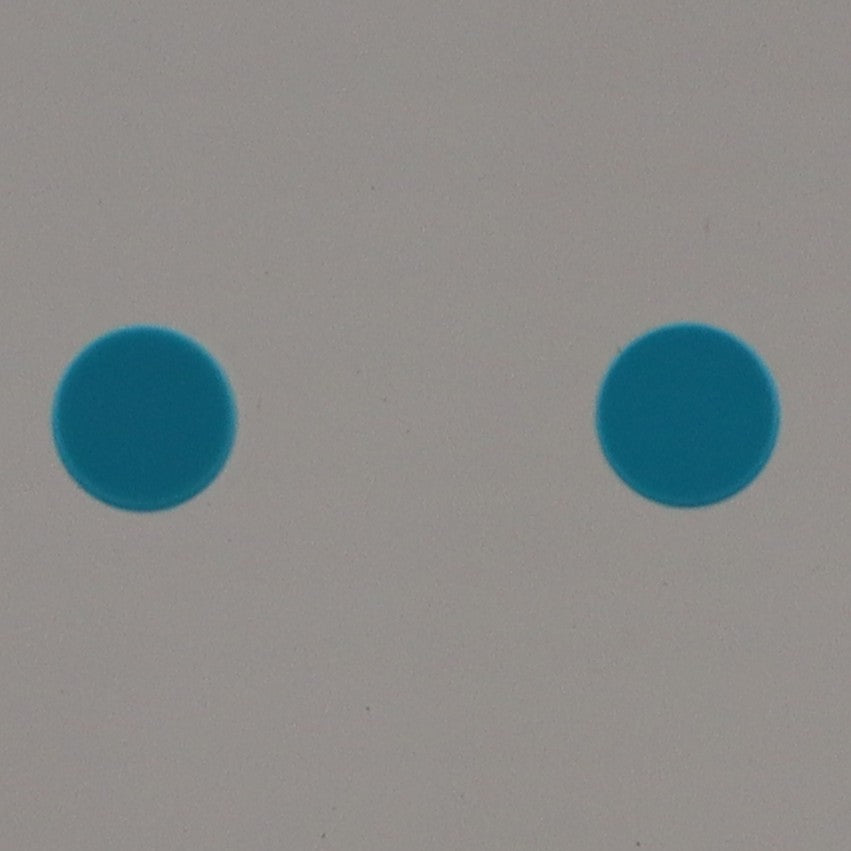 1X1 TILE ROUND STUD EARRINGS