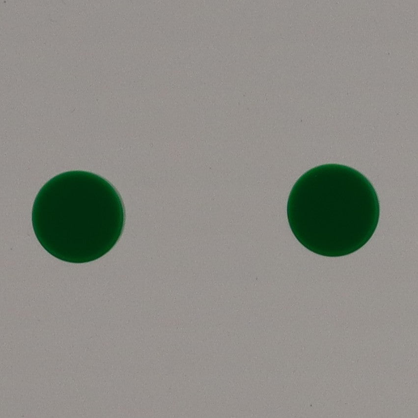 1X1 TILE ROUND STUD EARRINGS