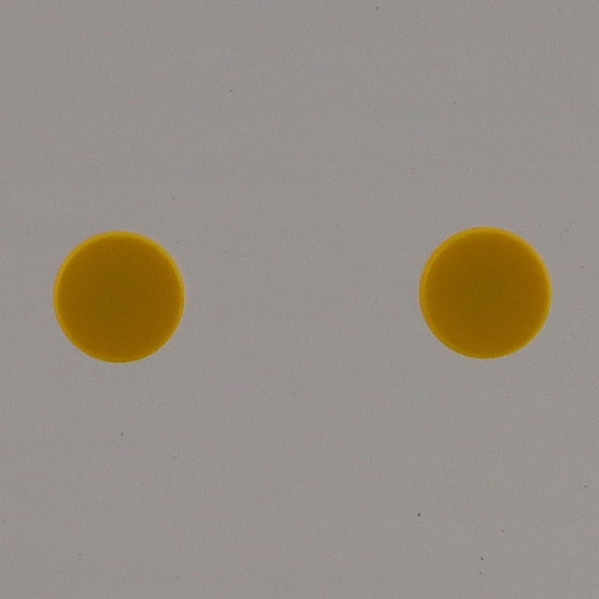 1X1 TILE ROUND STUD EARRINGS