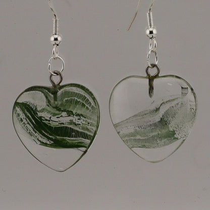 GEMS/GLASS & ROCK EARRINGS AND PLASTIC IMITATION