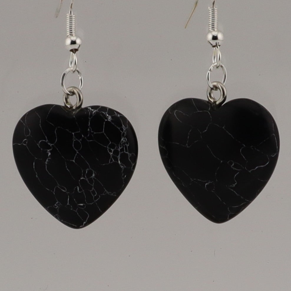 GEMS/GLASS & ROCK EARRINGS AND PLASTIC IMITATION