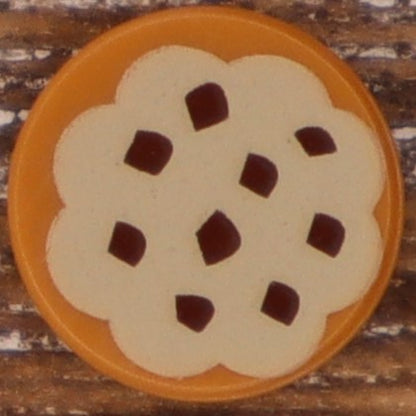 1X1 TILE ROUND PRINTED STUD EARRINGS