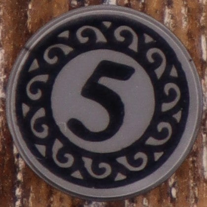 1X1 TILE ROUND PRINTED STUD EARRINGS
