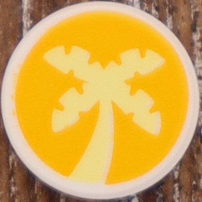 1X1 TILE ROUND PRINTED STUD EARRINGS