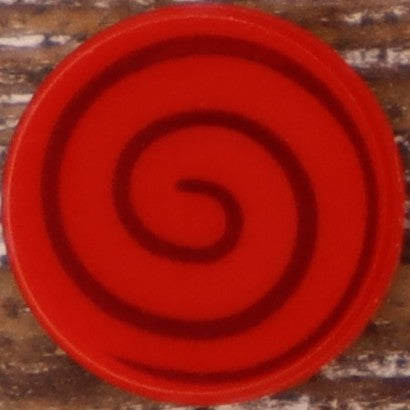 1X1 TILE ROUND PRINTED STUD EARRINGS