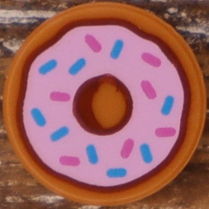 1X1 TILE ROUND PRINTED STUD EARRINGS