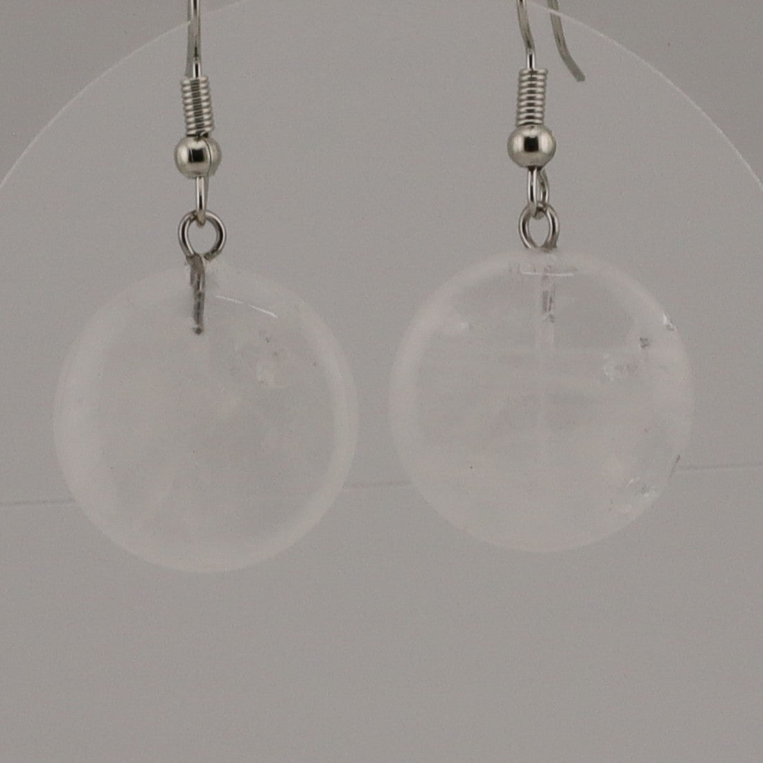 GEMS/GLASS & ROCK EARRINGS AND PLASTIC IMITATION