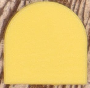 1X1 TILE HALF CIRCLE STUD EARRINGS
