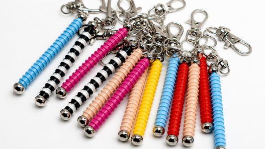 BARRED STUD KEY CHAINS